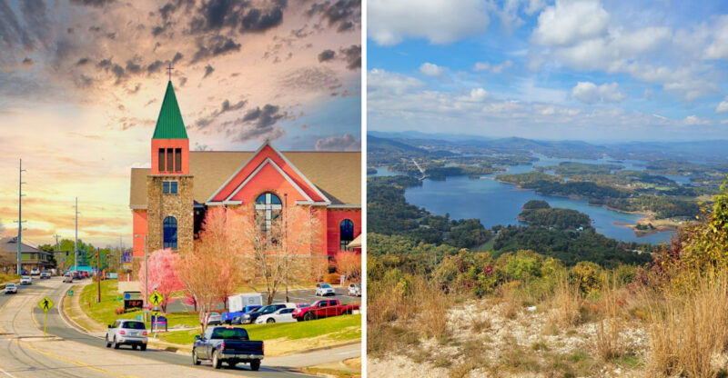 This Once-Peaceful Georgia Lake Town Gets Surprisingly Crowded Every Fall