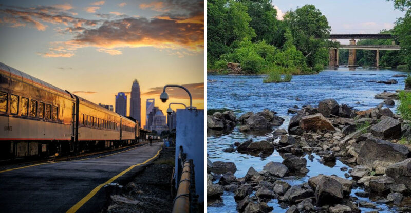 This 3-Hour North Carolina Train Ride Takes You Past Rivers, Smaller Communities And Major Cities