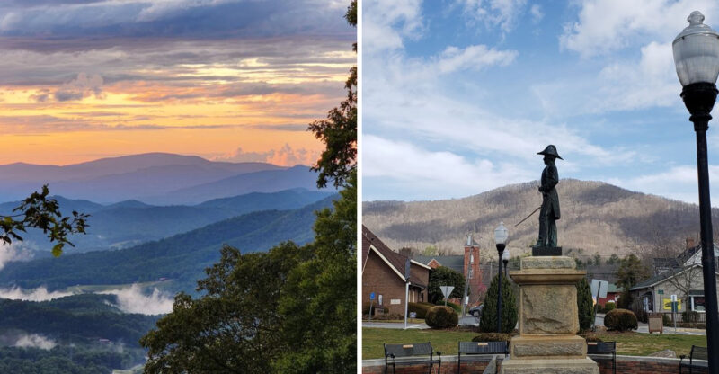 This Tiny North Carolina Mountain Town Sits Beneath Some Of The State’s Most Dramatic Peaks