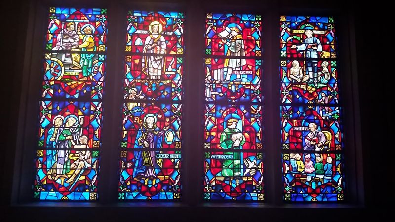 The Cathedral Of The Rockies In Idaho Has Stained Glass Windows Taller Than A House