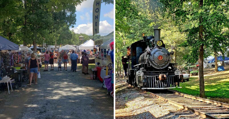 This 3-Day North Carolina Fall Festival Has Train Rides, Classic Cars And Hundreds Of Antique Vendors