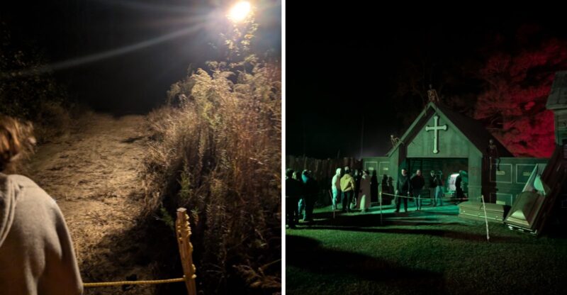 This North Carolina Haunted Hayride Hides 5 Terrifying Attractions In The Woods