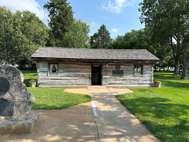 This Nebraska Town Preserves A Log Cabin That Once Served As A Pony Express Station
