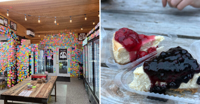 Choose From Over 60 Cheesecake Flavors At This Quirky Maine Honor-System Shop