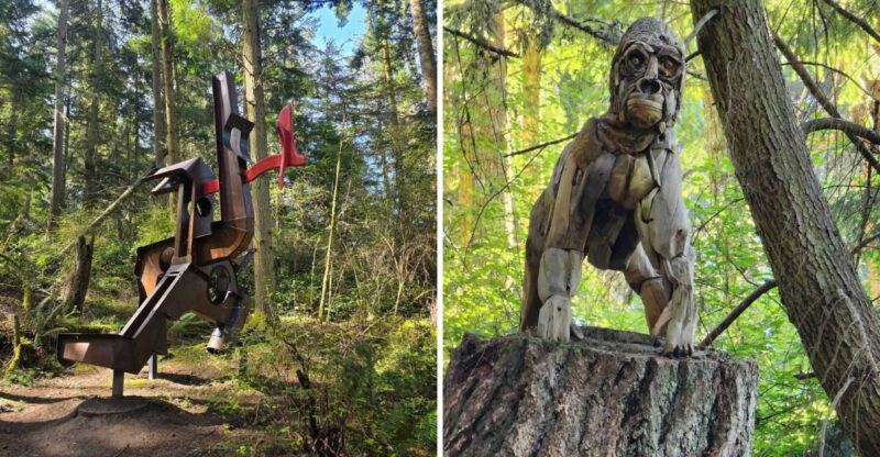 This Washington Forest Is Filled With Sculptures That Look Straight Out Of A Fantasy World