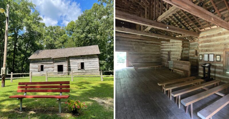 This Tiny Kentucky Log Church Was Built In The Shape Of A Cross Over Two Centuries Ago