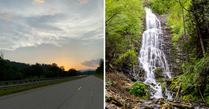 The 45-Mile North Carolina Drive That Twists Past Waterfalls, Rock Walls, And Tiny Towns