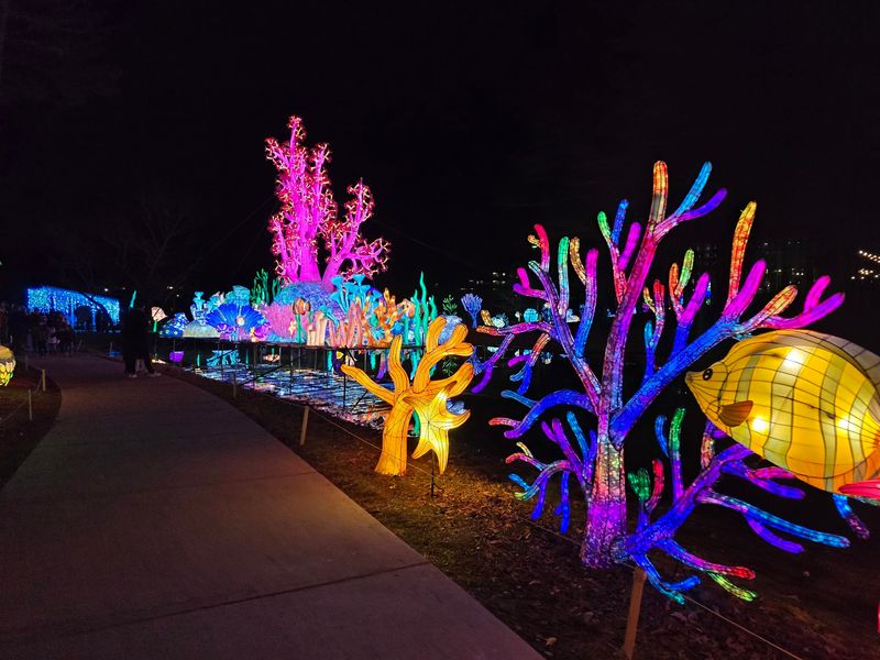 This Massive 164 Foot Glowing Lantern Will Float Across A North Carolina Lake This November - Decor Hint More Than 40 Glowing Scenes Wait Along The Path