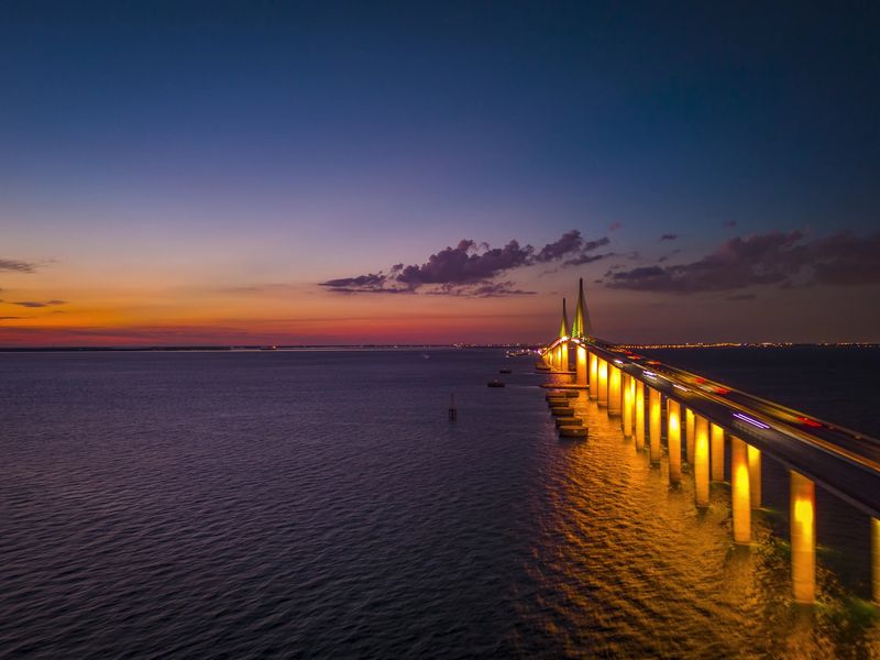 Sunset Turns The Span Into Gold