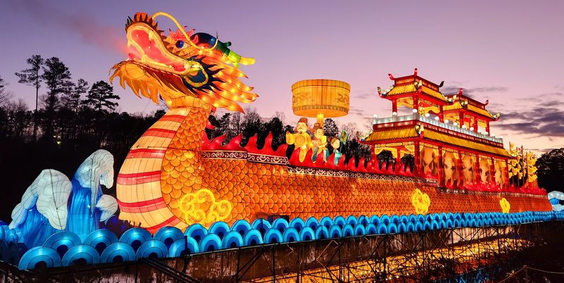 This Massive 164 Foot Glowing Lantern Will Float Across A North Carolina Lake This November - Decor Hint Mark Your Calendar Before The Lights Go Dark
