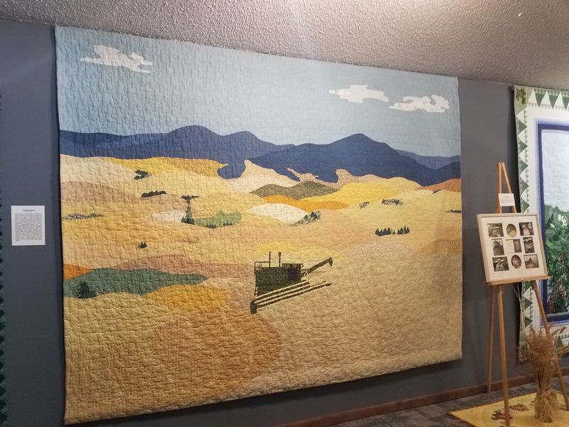 Quilts From The Basement Clear Up To The Bathrooms
