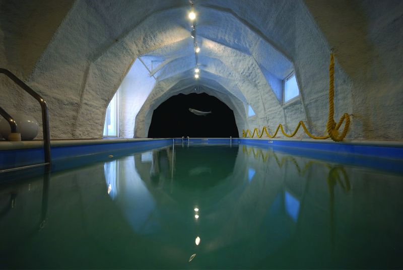 You Will Want To Swim Laps Before Breakfast In This Domed Pool