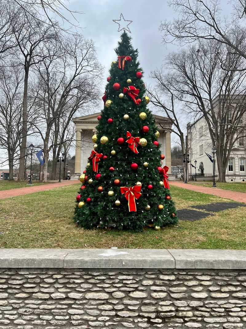 Count Down With A Marching Band As The Big Tree Glows