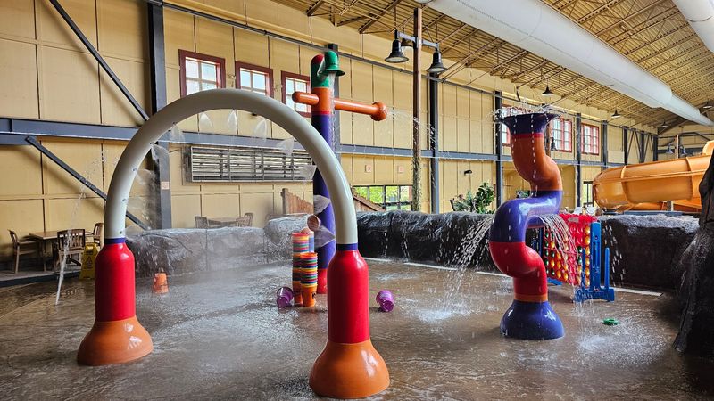 Splash Time Indoors While Snow Piles Up Outside
