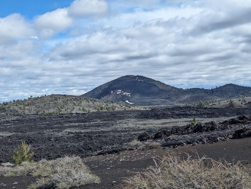 Snowshoes On Lava When Winter Takes Over