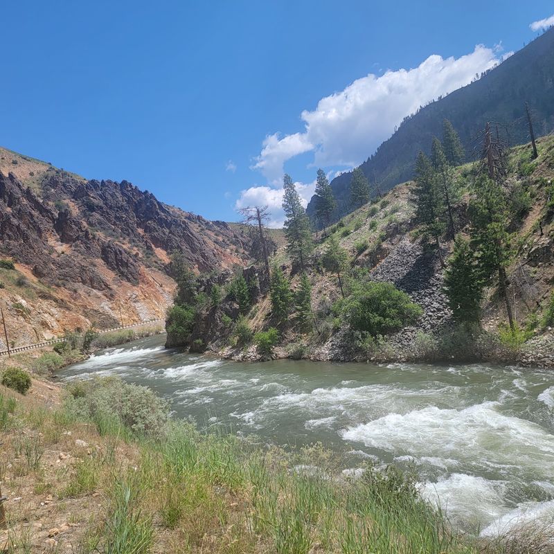 River Views Stretch Beside The Road For Miles On This Idaho Scenic Byway - Decor Hint Whitewater Keeps Pace With Your Car