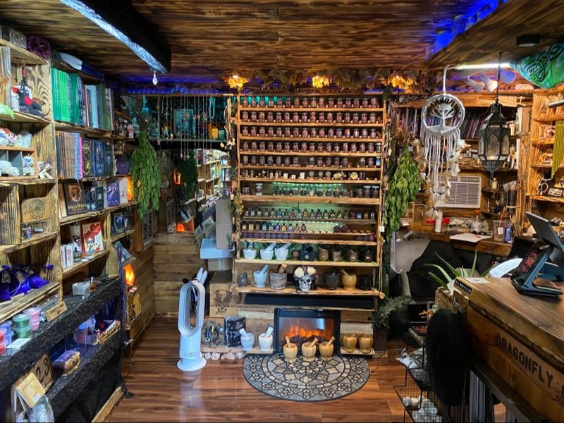 Candles, Oils, And Mojo Bags Fill Every Shelf