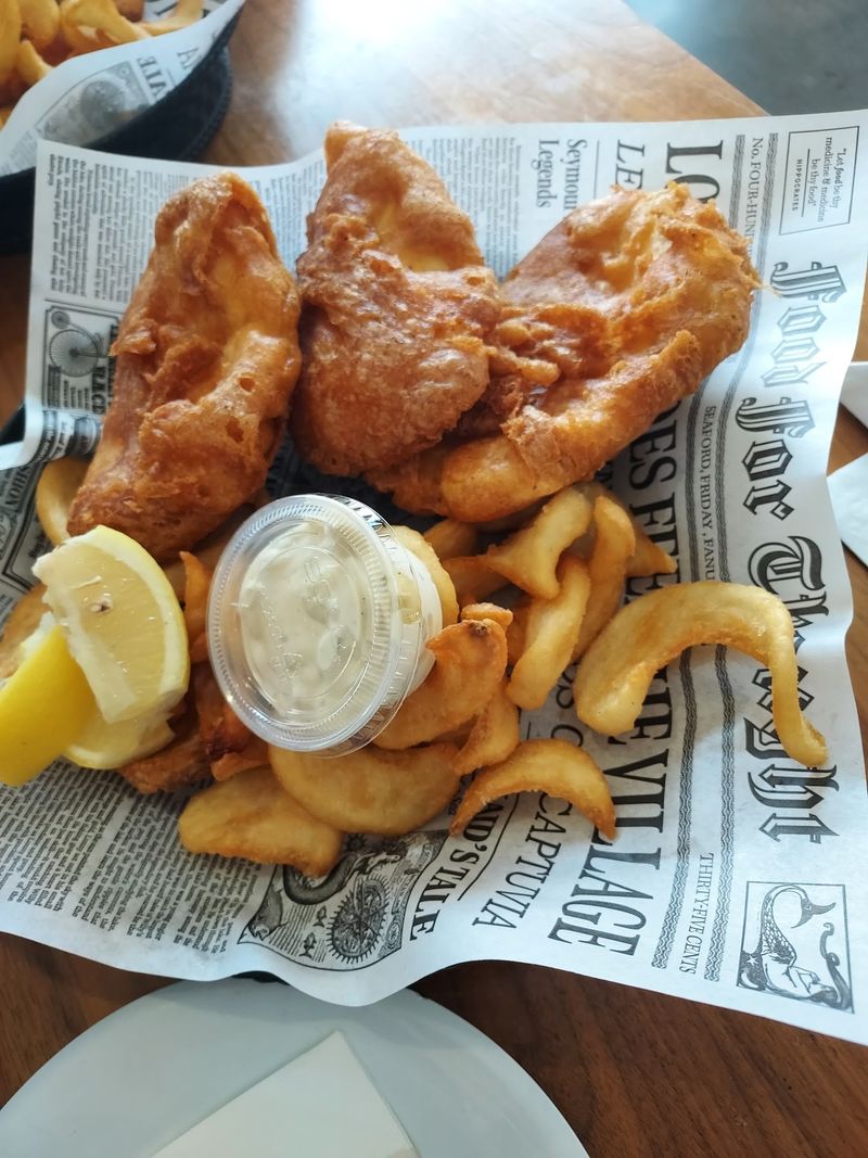 Three Fillets And A Pile Of Chips Make One Serious Plate