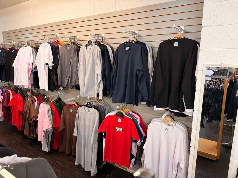 This Idaho Indoor Swap Meet Fills Its Booths With Toys, Mexican Goods And Used Finds At Fair Prices - Decor Hint Racks Of Pro Club, Dickies And Ben Davis Waiting On The Shelves