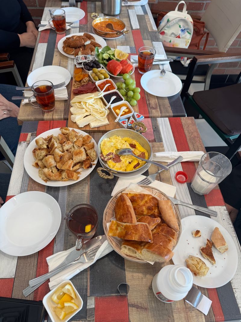 Turkish Breakfast Here Means A Table Full Of Small Plates