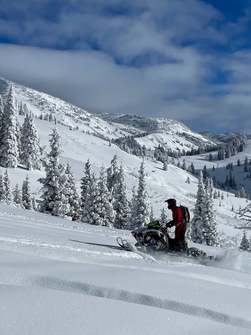 Over 1,000 Miles Of Snowmobile Trails Spread Out From This Small Idaho Mountain Town - Decor Hint Snow Ghosts Wait Along The Centennial Ridge
