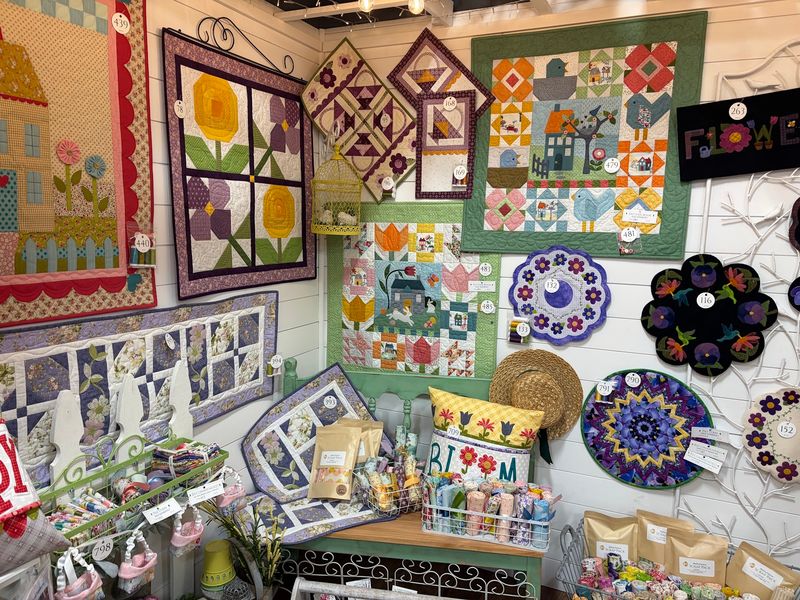 Walls So Covered in Quilts You Forget to Check the Time