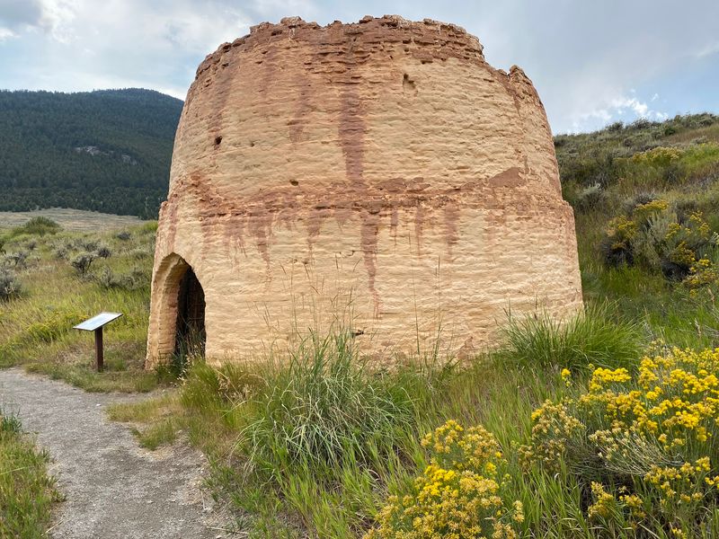 Giant 1880s Beehive Charcoal Kilns Tell A Ghost Town Story In The Sagebrush Near Leadore, Idaho - Decor Hint A Careful 2000 Restoration