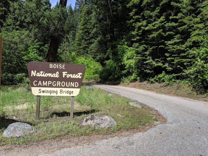 5 Idaho Swinging Bridges You Walk Across On A Fall Day Trip - Decor Hint Swinging Bridge Campground In Cascade