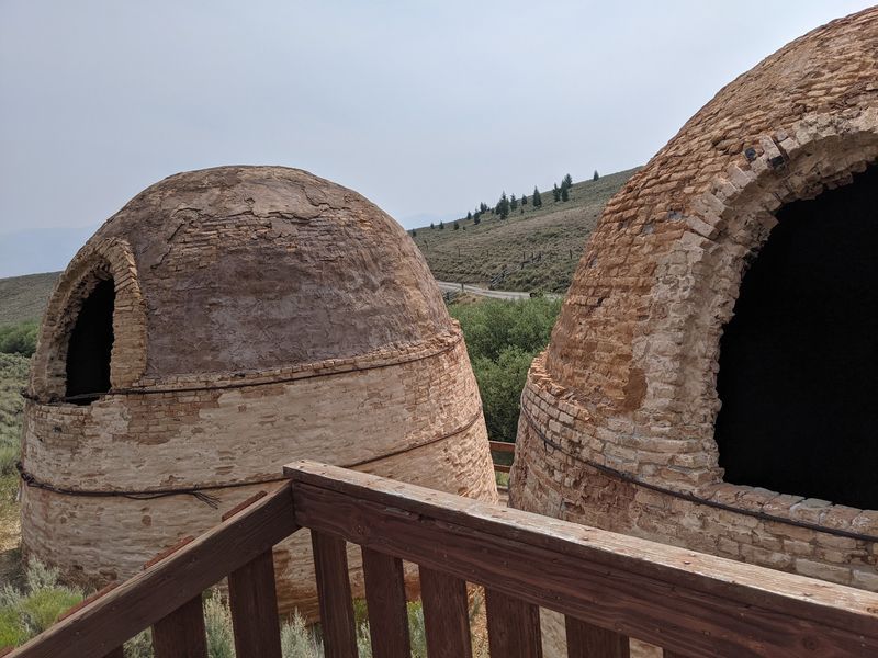 Giant 1880s Beehive Charcoal Kilns Tell A Ghost Town Story In The Sagebrush Near Leadore, Idaho - Decor Hint Warren King's 1886 Gamble