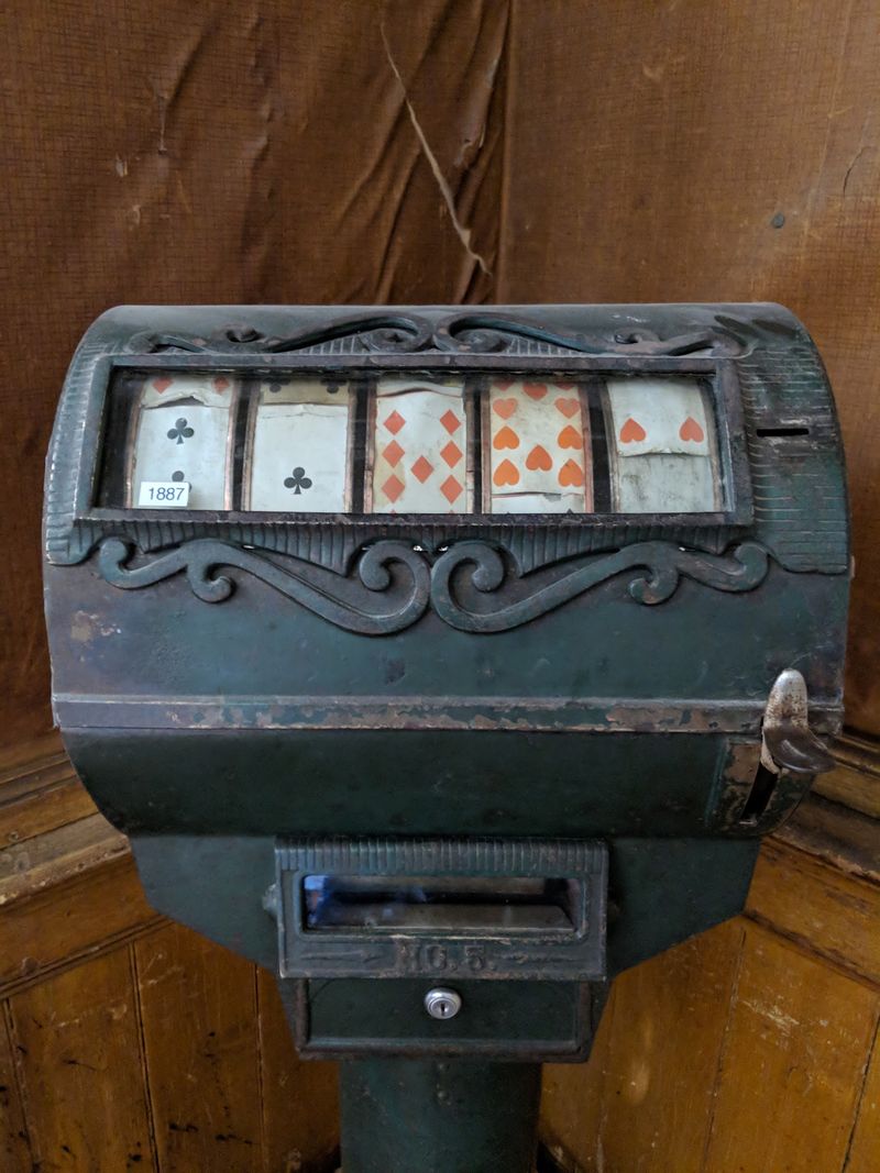Old Slot Machines And Assay Gear Fill The Lobby