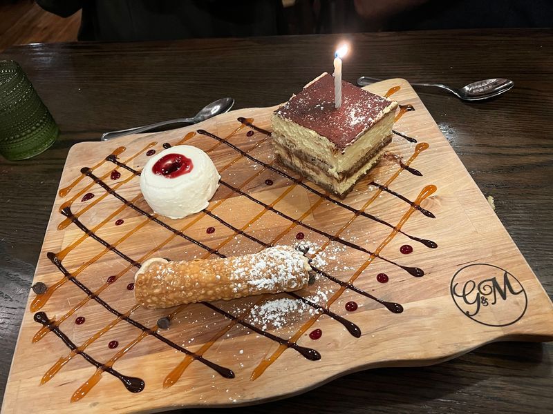 This Georgia Italian Restaurant Turns Into A Magical Alpine Christmas Village Every Winter - Decor Hint Dessert Rolls Right Up To You On A Gelato Cart