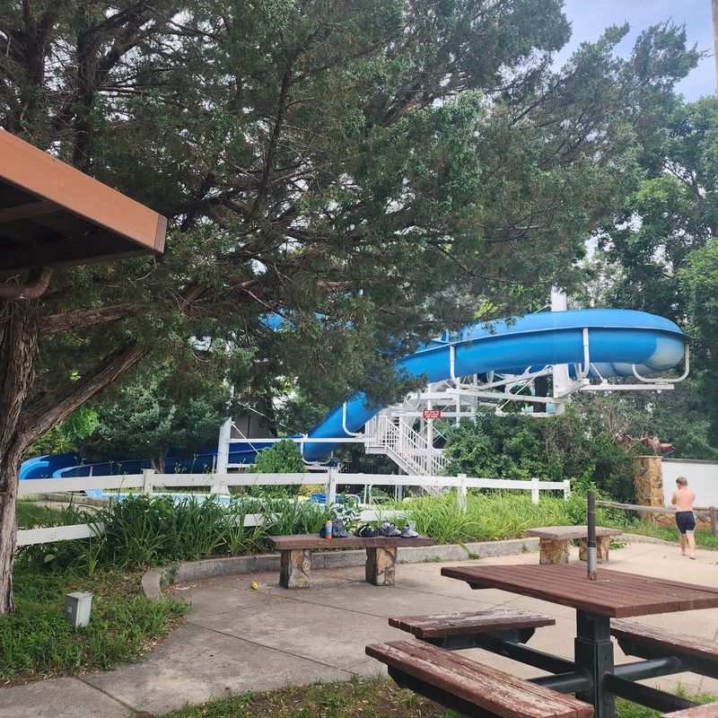 Over 560 Feet Of Water Slides Under Big Shade Trees