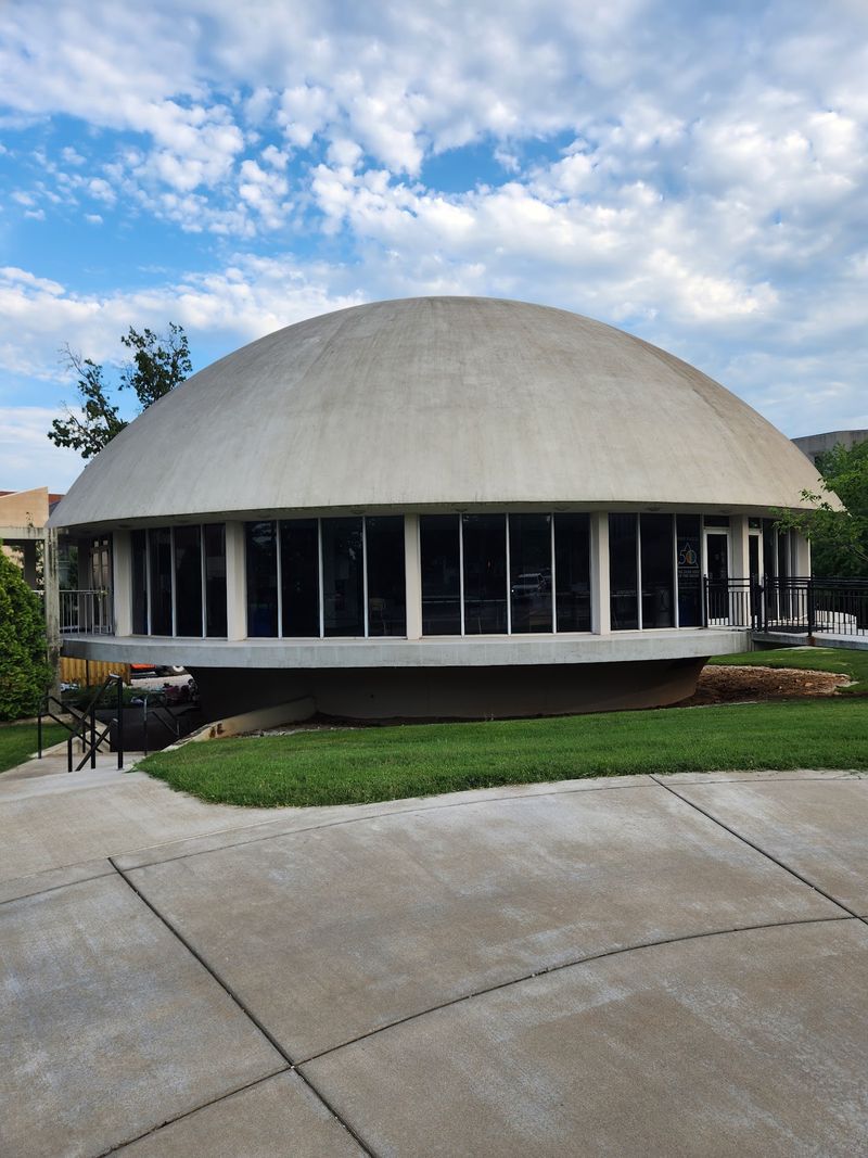 A White Dome That Looks Ready For Liftoff