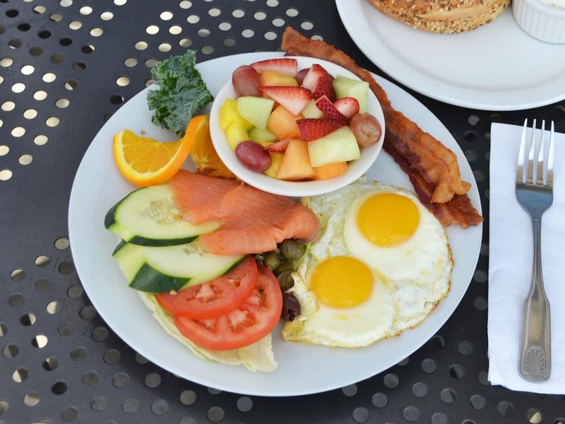 Breakfast Favorites Include Bagels, Eggs And Other Hearty Morning Plates