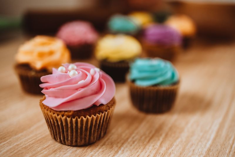 Mini Cupcakes Made For Baby Showers And Big Crowds