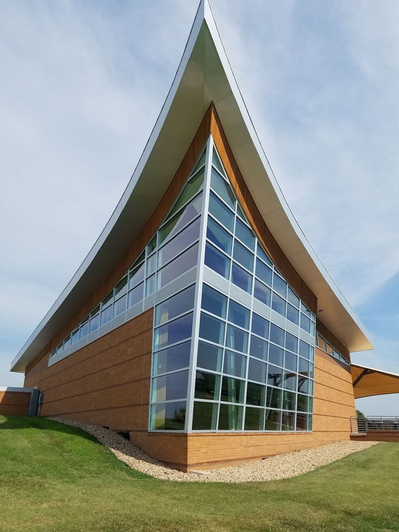 Nebraska's Platte River Valley Has A Pioneer Courthouse Where Settlers Once Filed Their Homestead Claims - Decor Hint A Visitor Center Built To Look Like An Old Plow