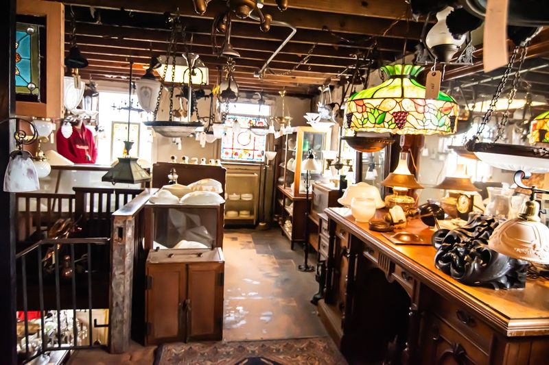 Most People Don’t Know This Huge Kentucky Warehouse Has Been Saving Antique Home Treasures Since 1985 - Decor Hint Mantels, Light Fixtures, and Stained Glass Glow