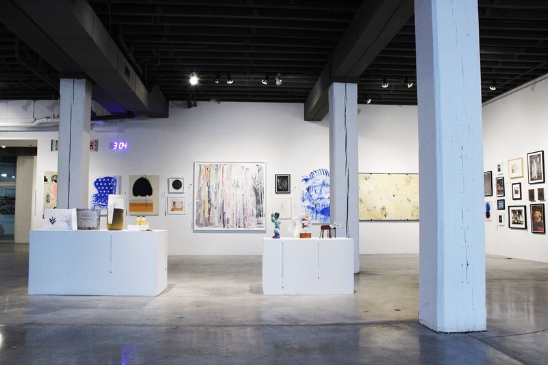 Video, Sculpture, And Canvas Under One Roof