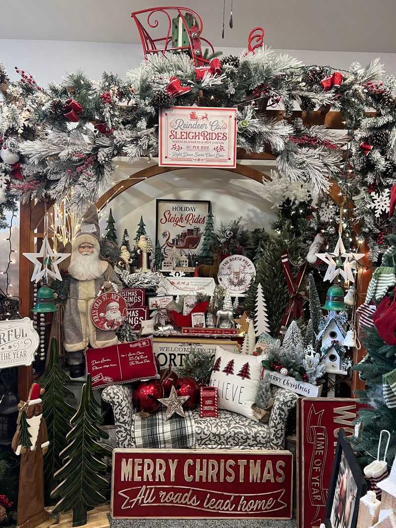 Little Red Corner In Idaho Is A Dedicated Christmas Store Worth A Holiday Shopping Trip - Decor Hint Santa Collectors Should Clear Some Shelf Space