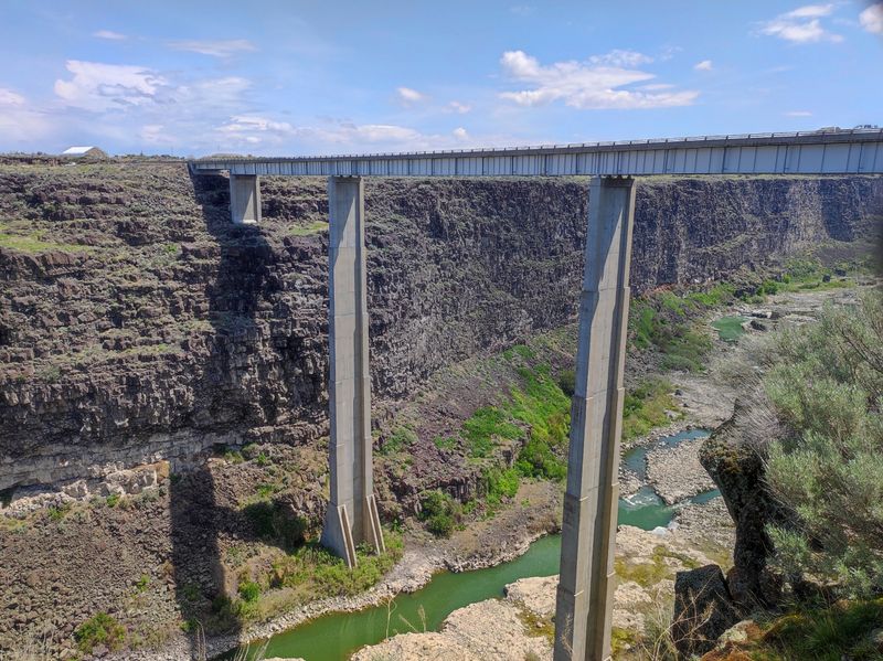 A Suspension Bridge Once Swayed Over This Same Gap