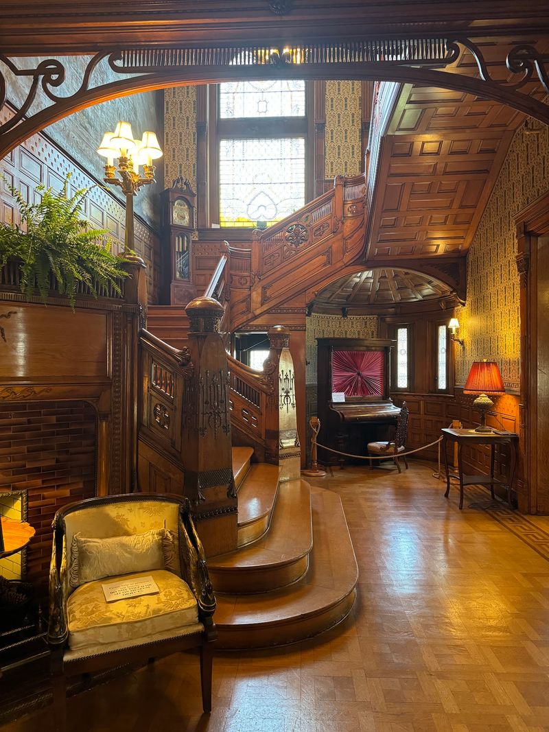 The Grand Staircase And Glowing Glass