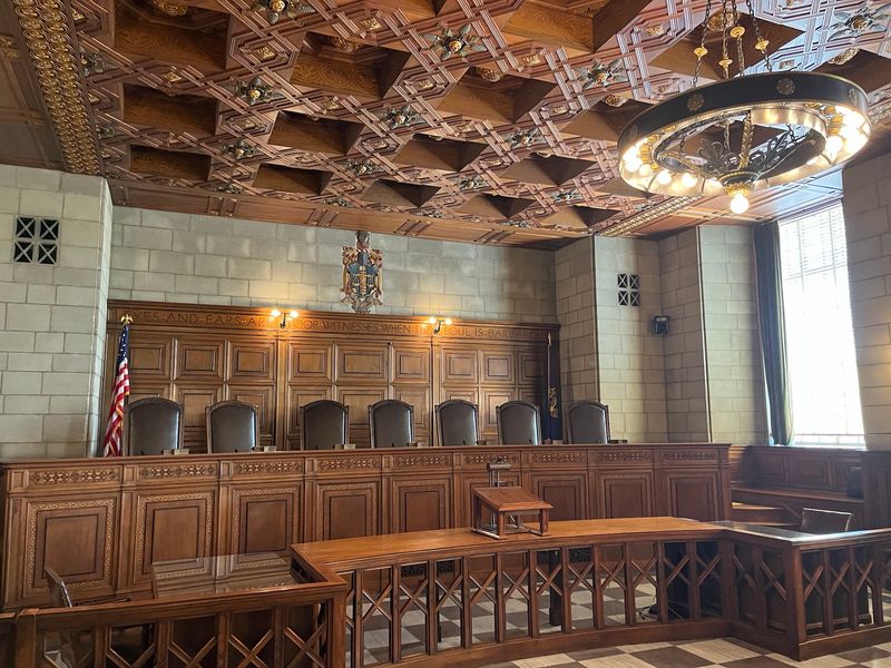 A Supreme Court Chamber Wrapped In Walnut