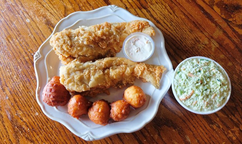 Whole Catfish With Hushpuppies