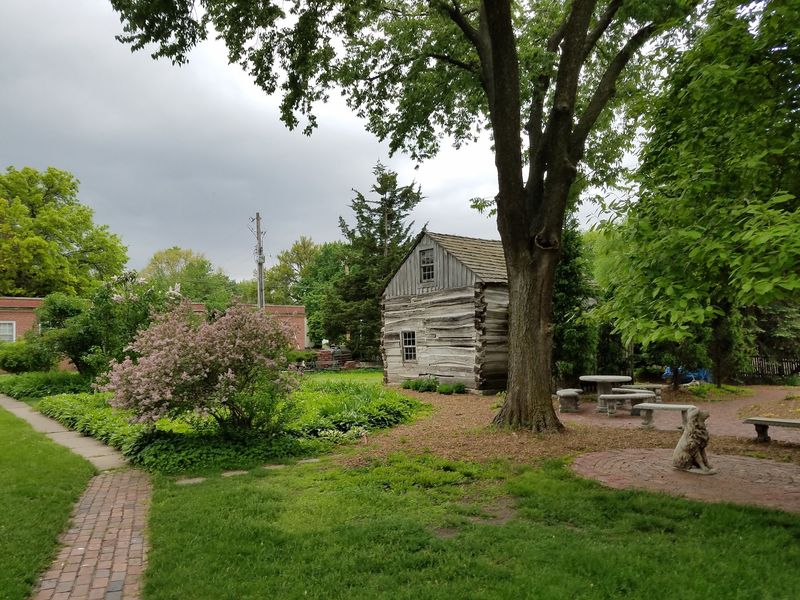 An Arboretum And A Log House Out Back