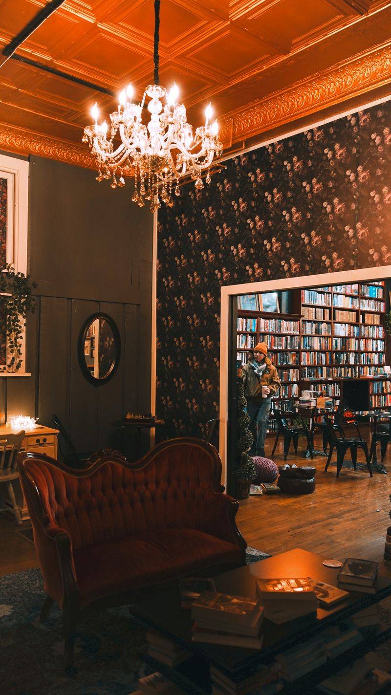 This Kentucky Bookstore Lets You Sip Coffee And Play Board Games Surrounded By Gothic Decor - Decor Hint Sneak Into The Back Room For Some Old-School Writer Vibes