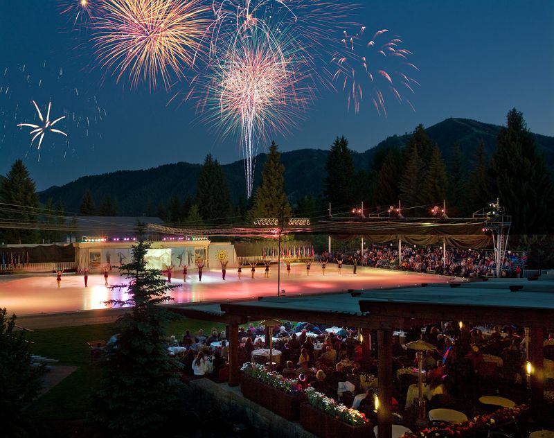 Since 1945 This Idaho Ice Arena Has Let Skaters Glide Outdoors Beside A Ski Resort Lodge - Decor Hint Summer Evenings Belong To Sun Valley On Ice