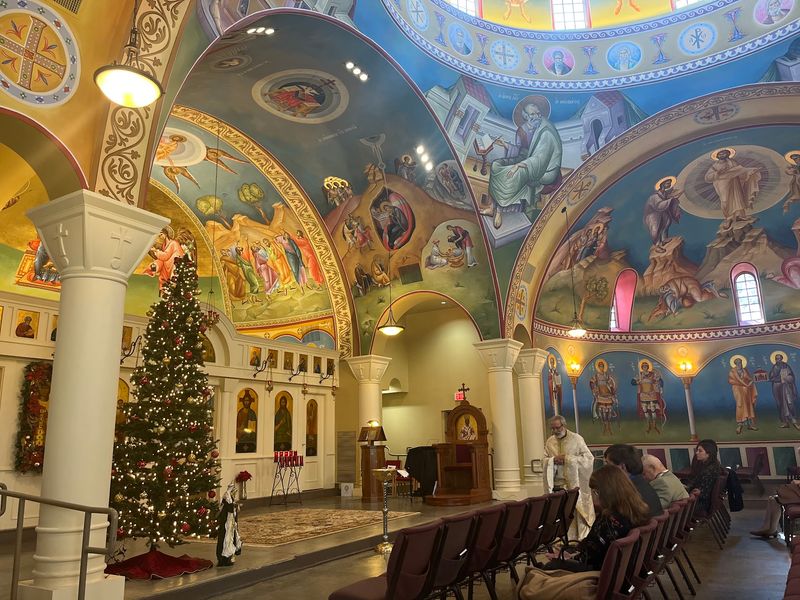 Step Inside The Domed Church To See Its Striking Byzantine-Style Interior
