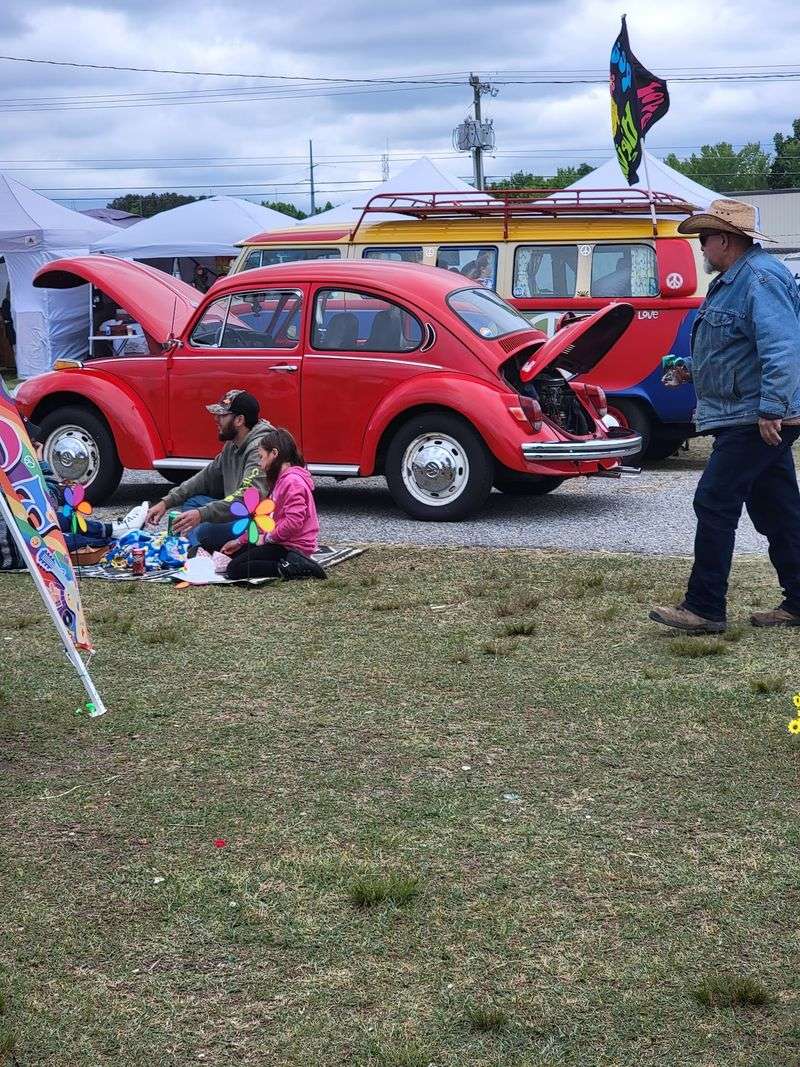 Vintage VW Buses Steal The Spotlight At The Car Show