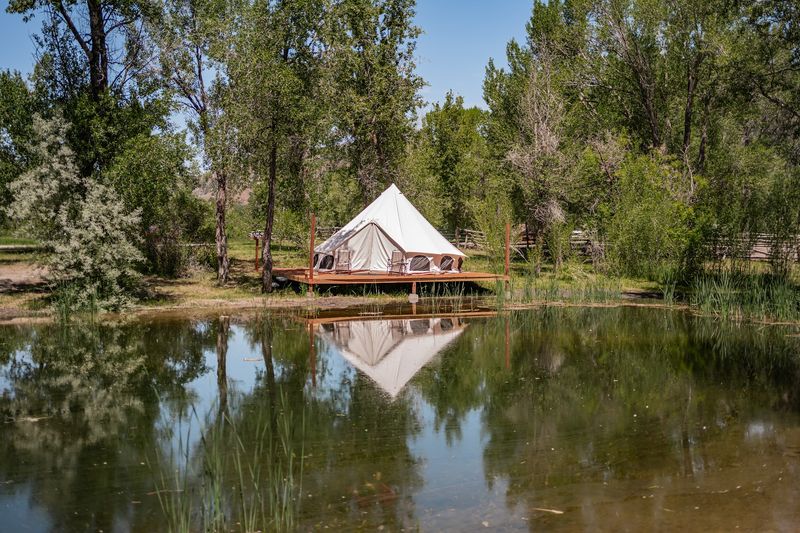 Mountain River Ranch RV Park, Themed Western Cabins, Glamping Yurts
