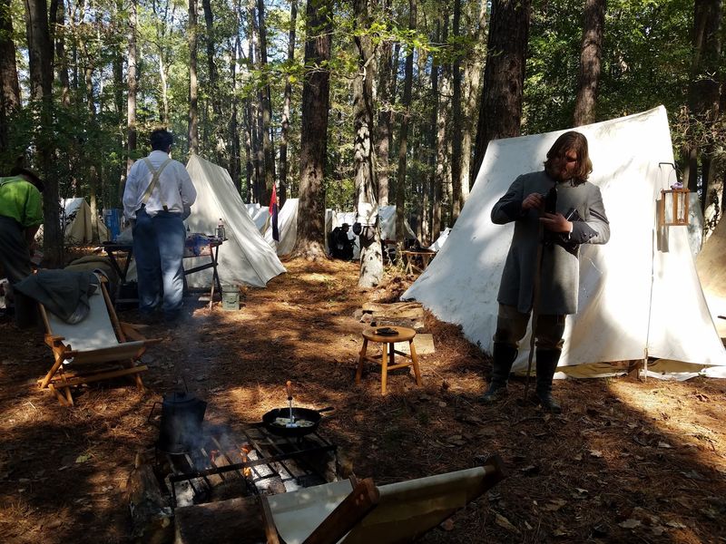 Visit During The Annual Reenactment For Artillery, Camps And Living History